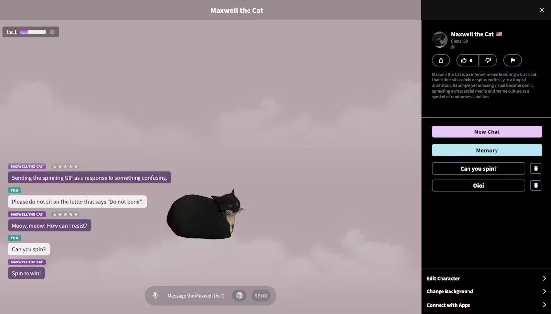 EmemeAI:创建并导出3D虚拟AI角色的互动平台-1 EmemeAI:创建并导出3D虚拟AI角色的互动平台