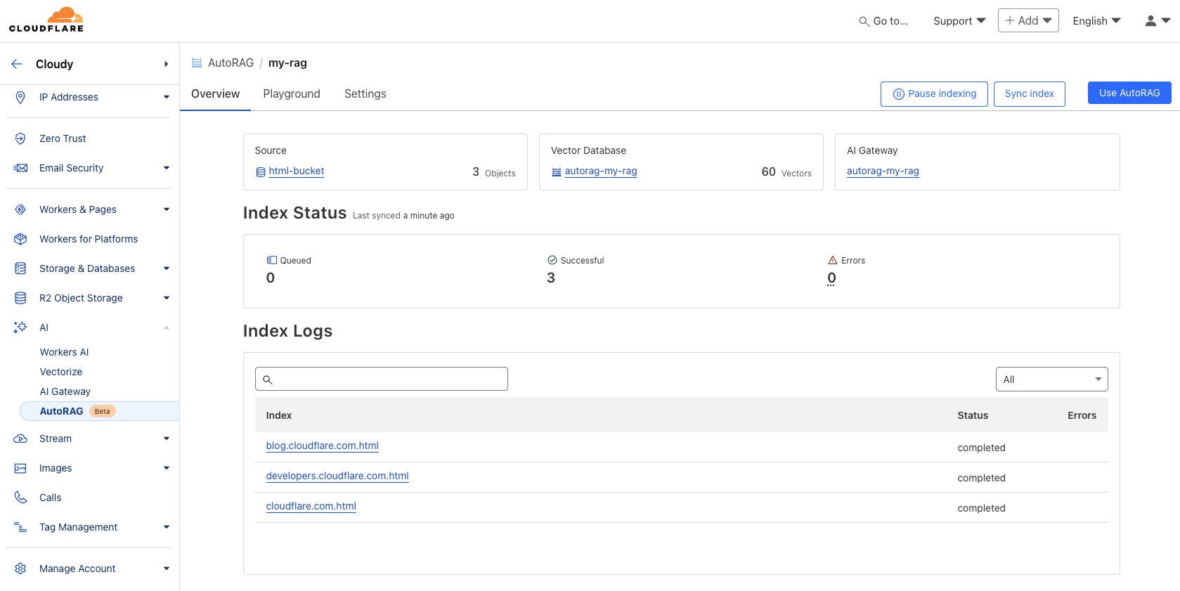 Cloudflare 推出 AutoRAG:托管式 RAG 服务简化 AI 应用集成-4 Cloudflare 推出 AutoRAG:托管式 RAG 服务简化 AI 应用集成