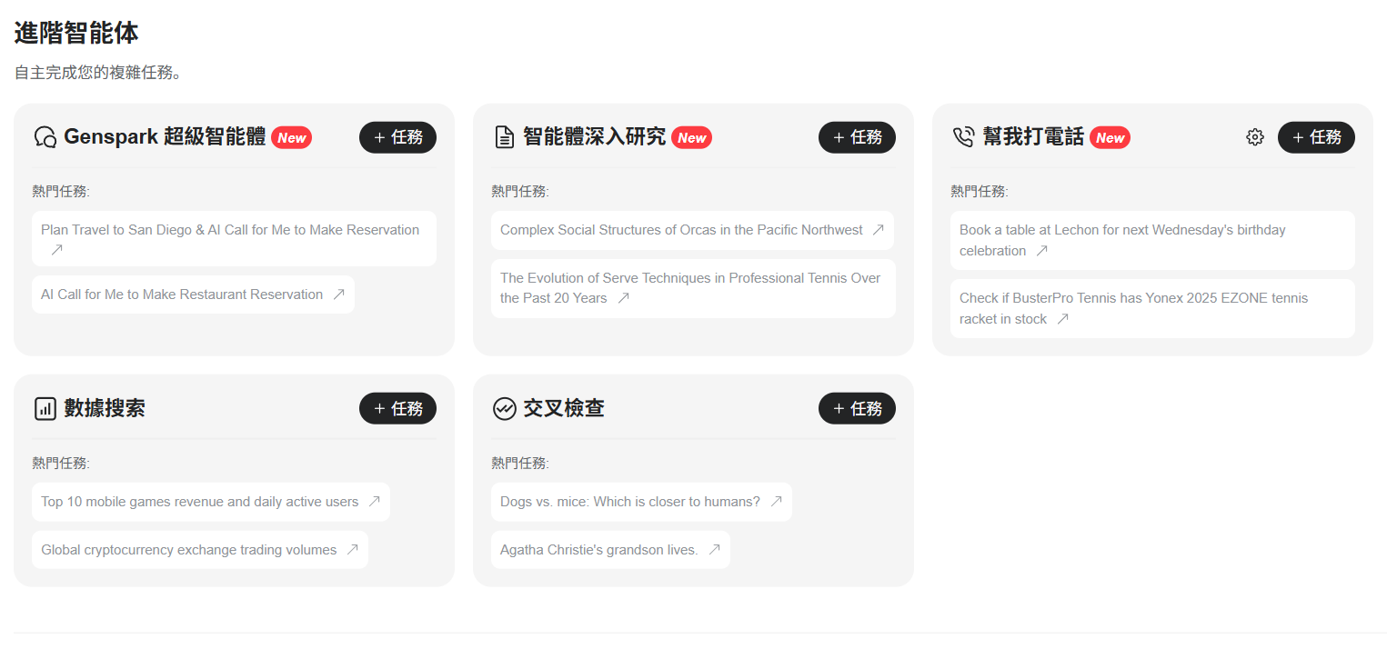 Genspark:基于Genspark智能体深度搜索并撰写研究报告-1 Genspark:基于Genspark智能体深度搜索并撰写研究报告