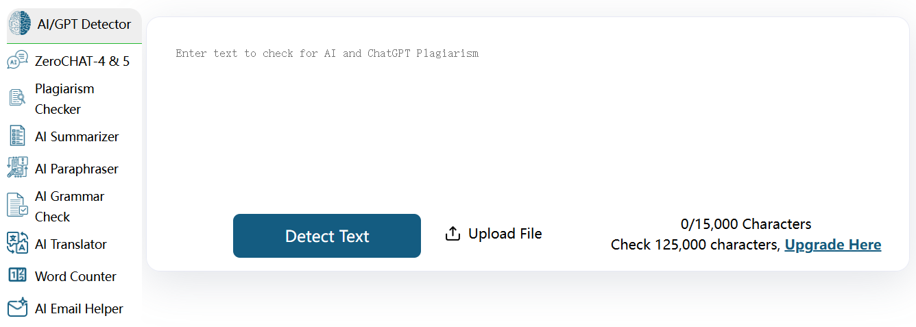 ZeroGPT:免费检测AI生成内容的工具-1 ZeroGPT:免费检测AI生成内容的工具