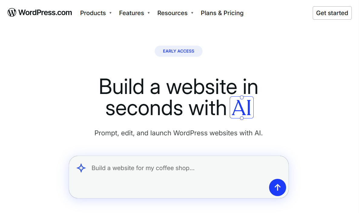 WordPress推出的AI网站构建器-1 WordPress推出的AI网站构建器