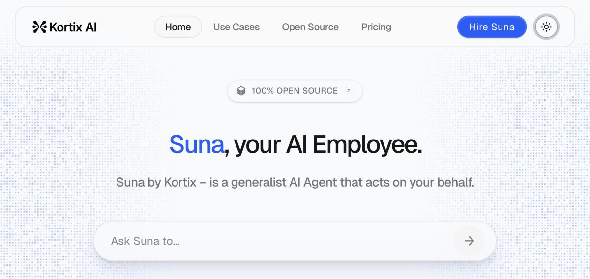 Suna:集成浏览器操作与数据分析的智能代理-1 Suna:集成浏览器操作与数据分析的智能代理