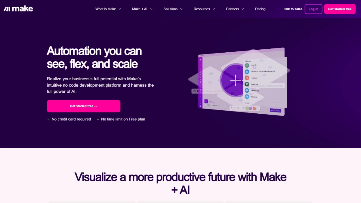 Make - AI无代码自动化工作流搭建平台