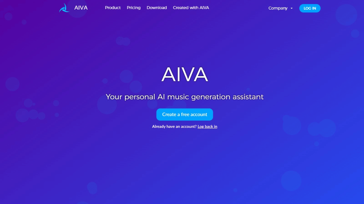 AIVA - AI音乐生成平台,一键生成多种风格音乐